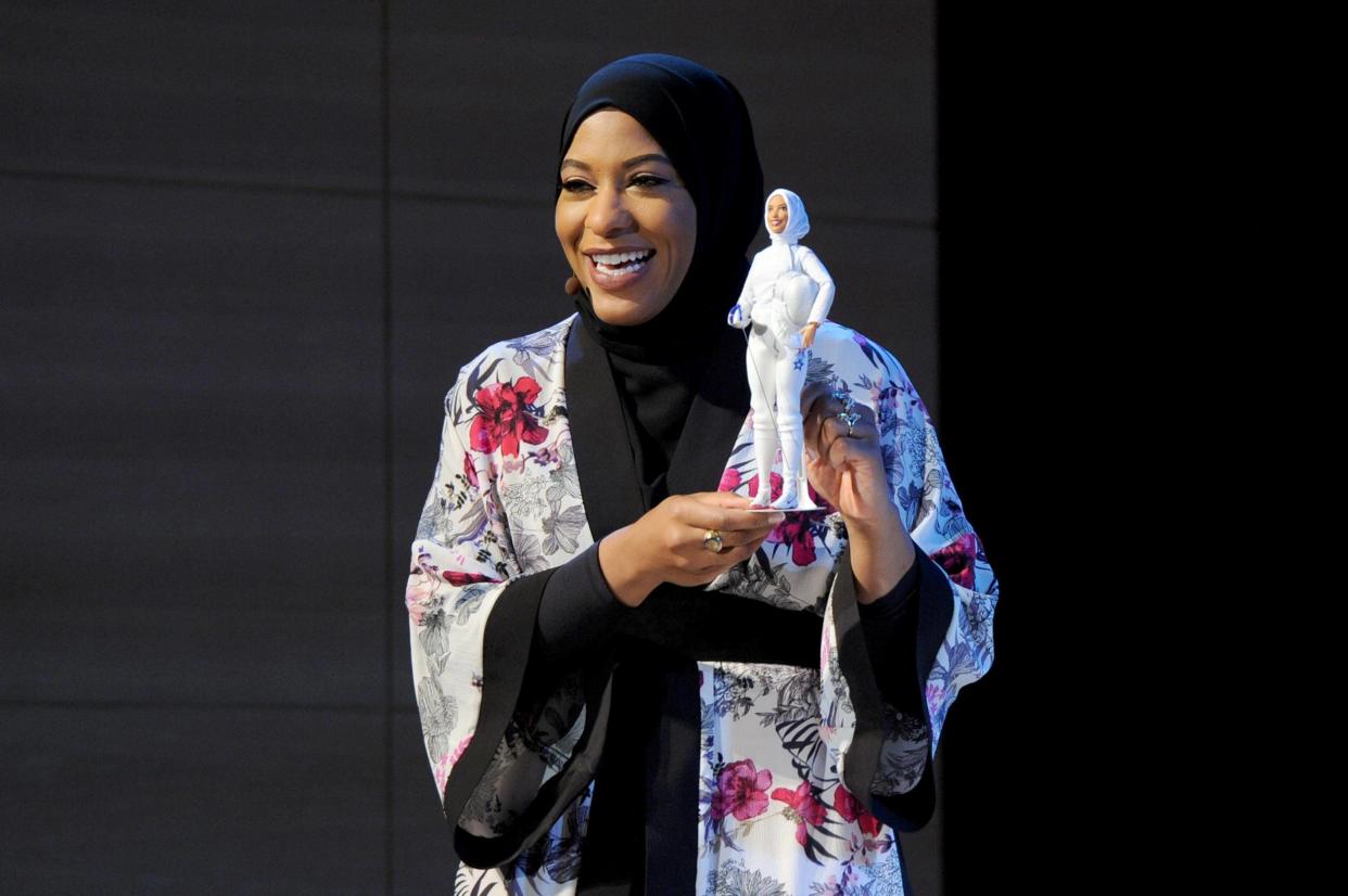 US Olympic medalist Ibtihaj Muhammad unveils the new doll: Getty