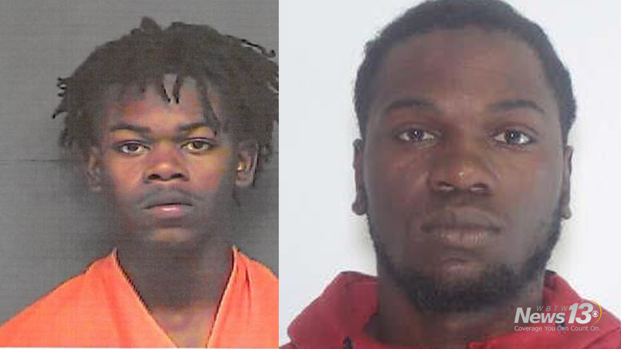 David Cribb (left) and Deshaun Whittington are both wanted on charges of assault and battery of a high and aggravated nature and possession of a weapon during a violent crime. (Photo / Dillon Police Department)