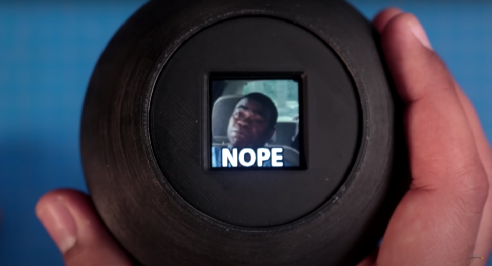 This highly ambiguous "Magic GIF Ball" answers users' yes or no questions using a series of popular GIFs from the internet.