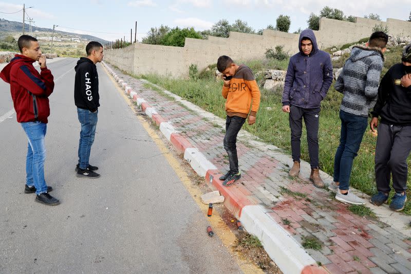 Security incident scene near Nablus