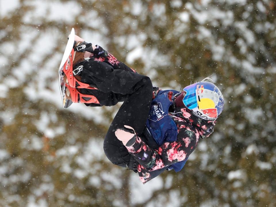 Katie Ormerod in actin at the 2021 FIS Snowboard and Freeski World Championship (Getty Images)