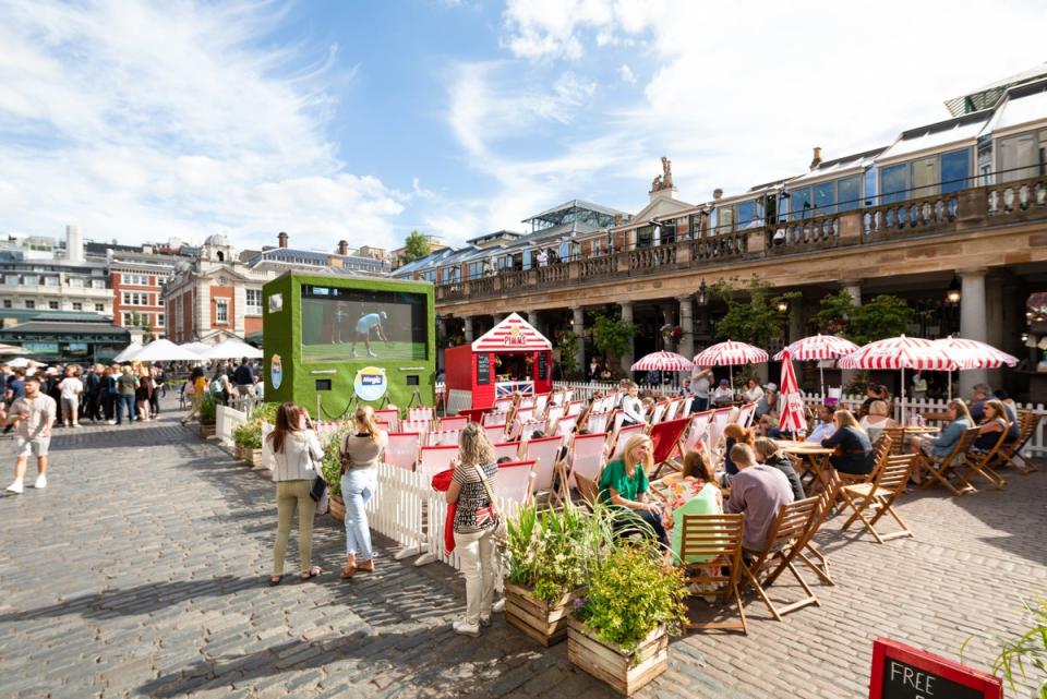 Covent Garden’s East Piazza has Pimms, parasols and strawberries (Covent Garden)