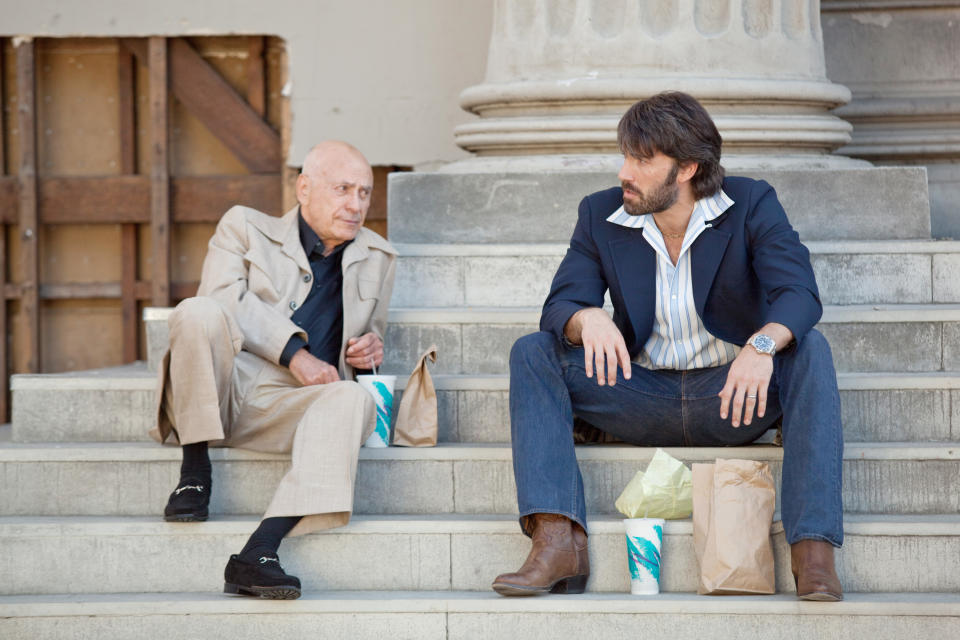 ARGO, from left: Alan Arkin, Ben Affleck, 2012. ph: Claire Folger/©Warner Bros. Pictures/Courtesy Everett Collection