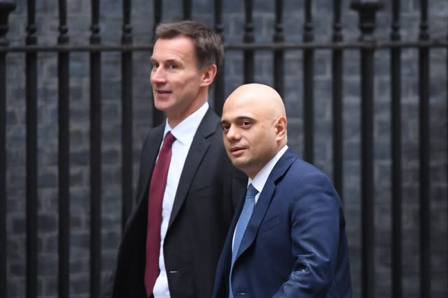 Jeremy Hunt and Sajid Javid 