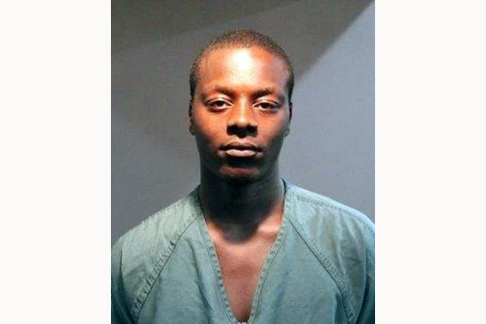 This booking photo released by the Santa Ana Police Department shows suspect Malik Patt, 20, of Los Angeles, on Friday, July 15, 2022. Authorities said Saturday, July 16 that Patt and Jason Payne were arrested Friday in connection with a series of deadly robberies at Southern California 7-Eleven stores. (Santa Ana Police Department via AP)