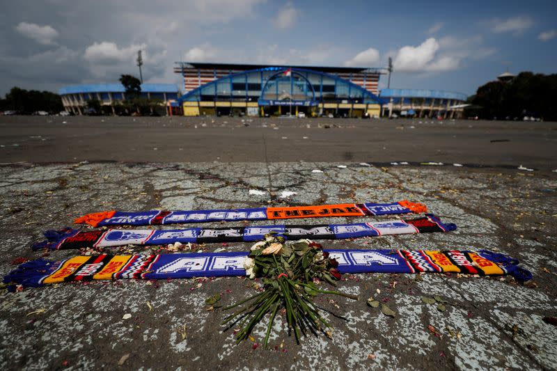 Aftermath of a fatal football stampede in Malang