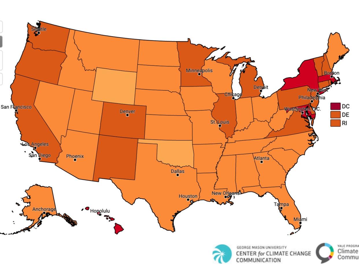 New analysis by Yale University has found that 76 per cent are interested in news stories about actions that the presidential candidates plan to take in response to global warming (Yale Program on Climate Change Communication)