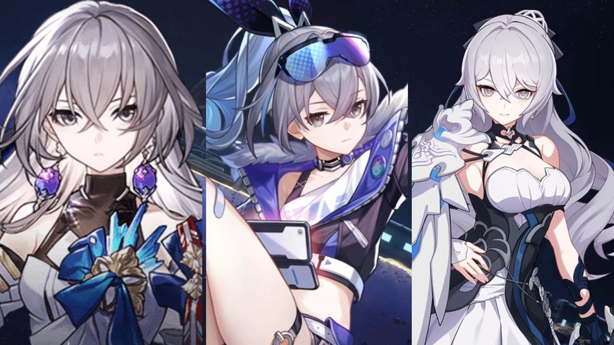 Honkai: Star Rail's Silver Wolf and Bronya Rand are the latest additions in a long line of silver-haired beauties that form a veritable Bronya-verse across multiple HoYoverse games. It's clear the developer have their favourites. (Photos: HoYoverse)