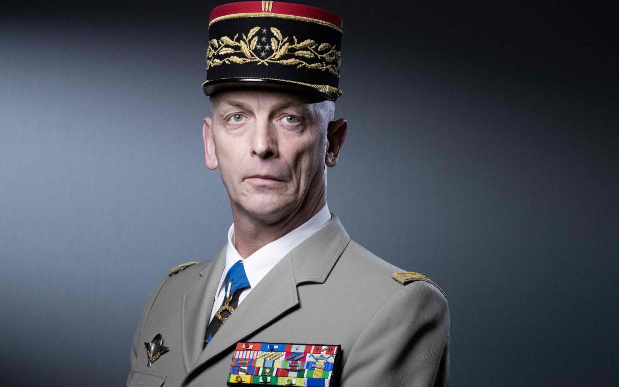 French armed forces chief of staff General Francois Lecointre poses during a photo session in Paris on April 27, 2021 - JOEL SAGET/ AFP