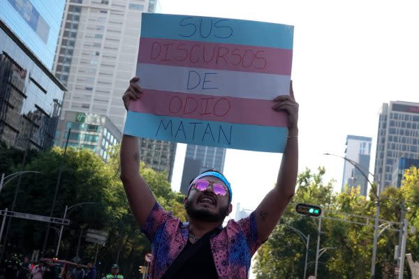 Movilización para exigir justicia por los transfeminicidios y discursos de odio. Foto: Cuartoscuro