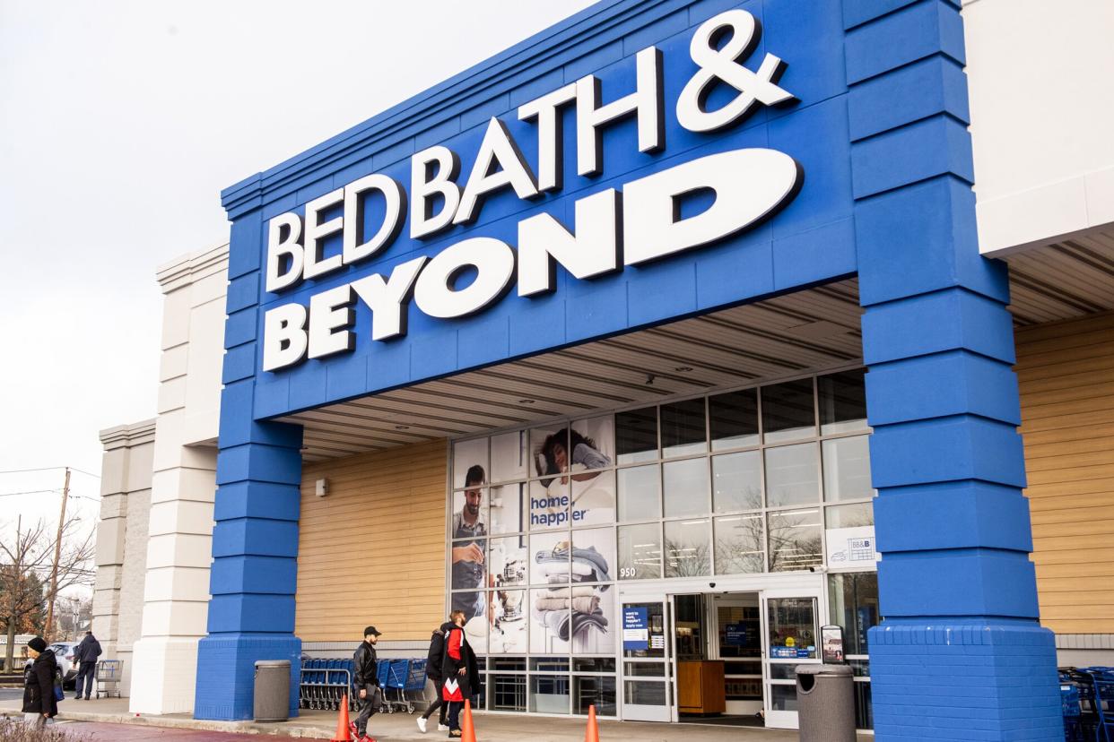 A Bed Bath & Beyond store in Westbury, New York, US, on Friday, Jan. 6, 2023. Bed Bath & Beyond Inc. called off a proposed debt exchange and said it might not be able to continue as a going concern, bringing another US retail chain to the precipice of bankruptcy.