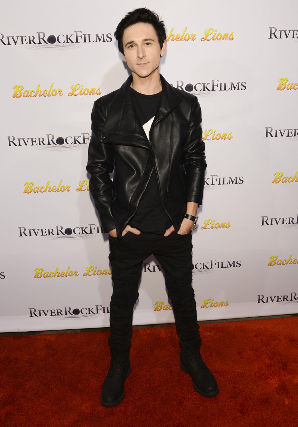 HOLLYWOOD, CA – JANUARY 09: Mitchel Musso arrives at Bachelor Lions Film Premiere on January 9, 2018 in Hollywood, California. (Photo by Michael Bezjian/Getty Images for RiverRock Films)