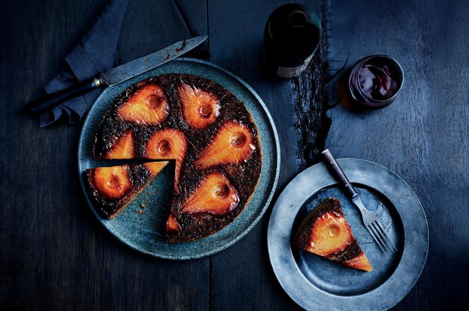 Spiced Pear Upside-Down Cake