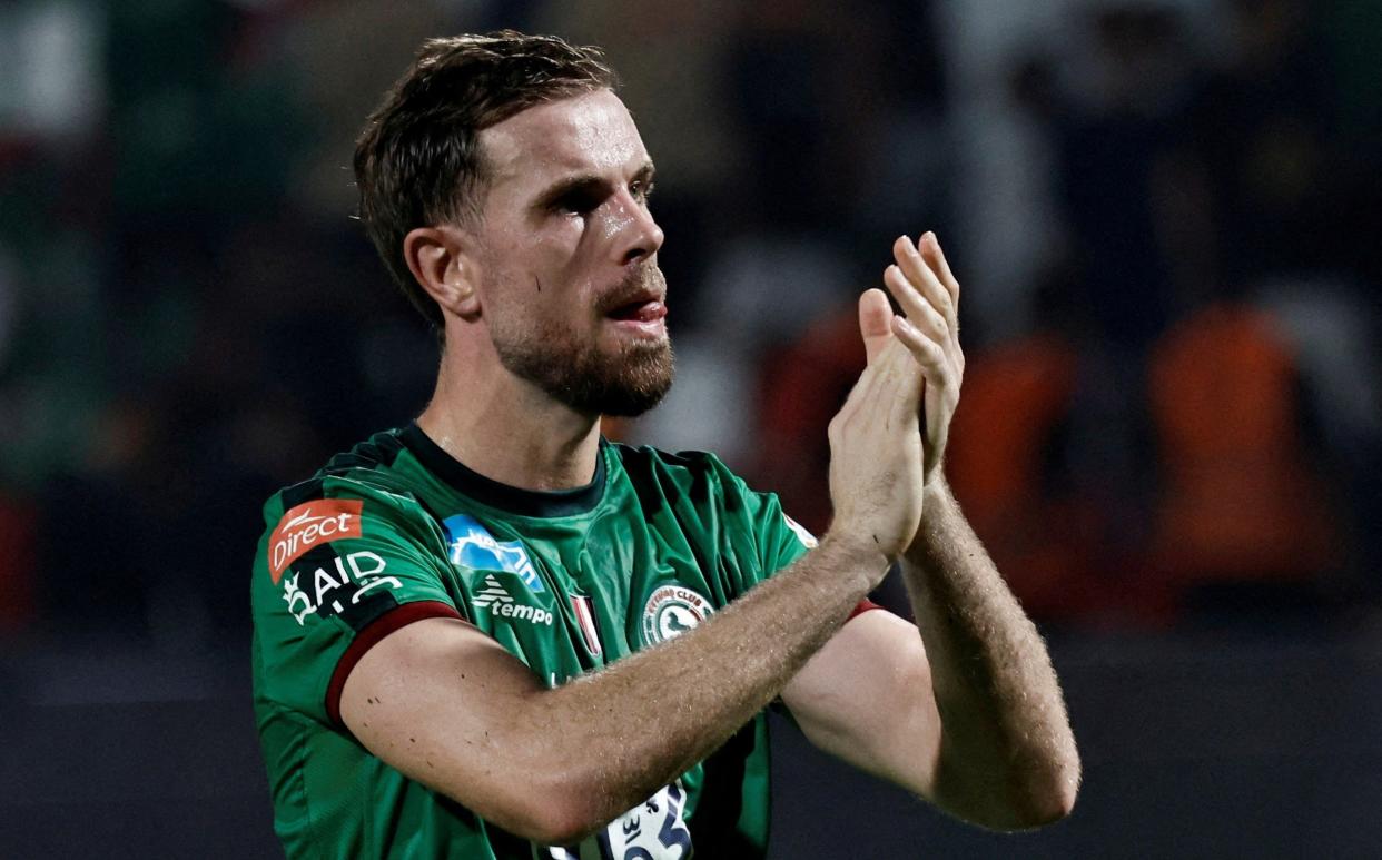 Jordan Henderson while playing for Al-Ettifaq in the Saudi Pro League