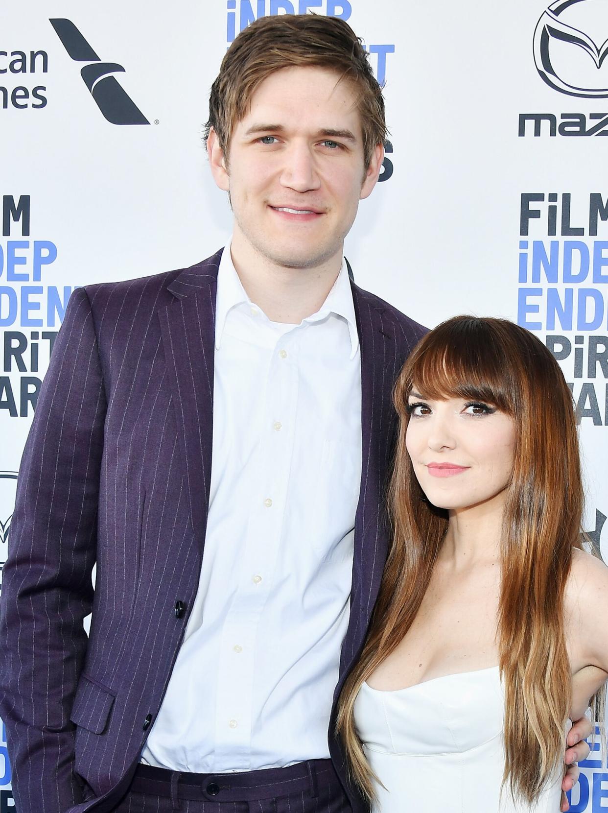 Bo Burnham and Lorene Scafaria attend the 2020 Film Independent Spirit Awards on February 08, 2020 in Santa Monica, California