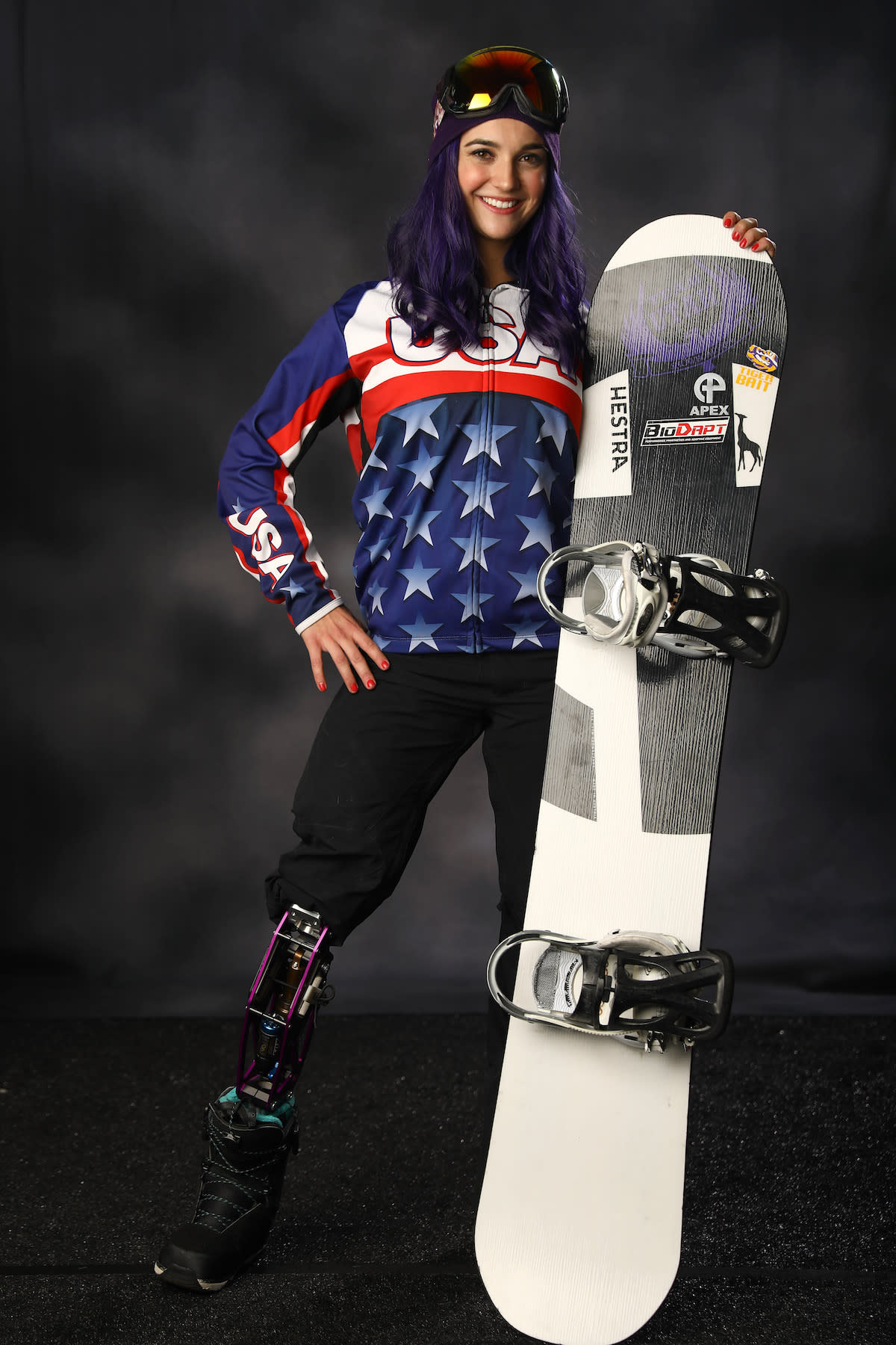 Paralympic snowboarder Brenna Huckaby poses for a portrait during the Team USA Media Summit ahead of the 2018 Olympic Winter Games on Sept. 27, 2017, in Park City, Utah. (Photo: Getty Images)