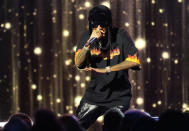 Tyga performs a tribute to Lil Wayne at the Black Music Collective on Thursday, Feb. 2, 2023, at The Hollywood Palladium in Los Angeles. (AP Photo/Chris Pizzello)