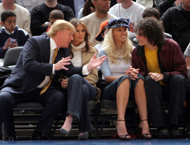 Donald Trump, Melania Trump, Beth Ostrosky and Howard Stern. (Photo: James Devaney/WireImage)