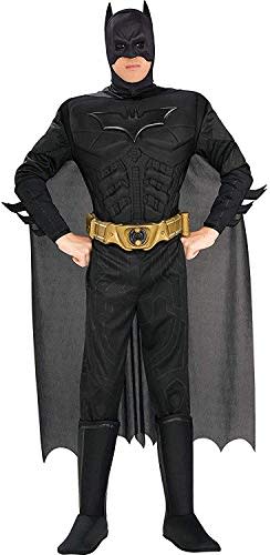 Rubie's mens The Dark Knight Rises Deluxe Batman adult sized costumes, Black, Large US