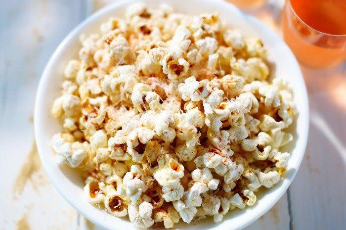 Side: Garlic and Parmesan Popcorn