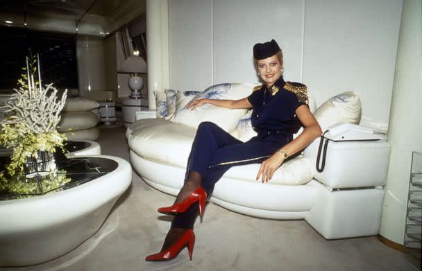 PHOTO: Ivana Trump aboard the Trump Princess super yacht, circa 1988, in New York City. (Bettina Cirone/Getty Images)