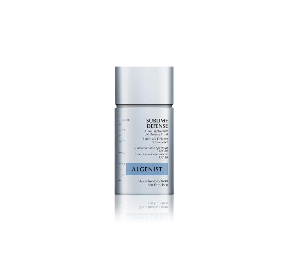 Best Anti-Aging Sunscreen for Traveling: Algenist Sublime Defense Ultra Lightweight UV Defense Fluid SPF 50