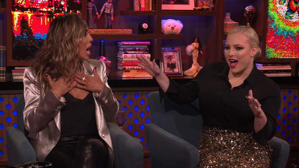 Meghan McCain talked Trump during Tuesday's Watch What Happens Live with Andy Cohen alongside fellow guest Kelly Dodd. (Photo: Bravo?NBC Universal)