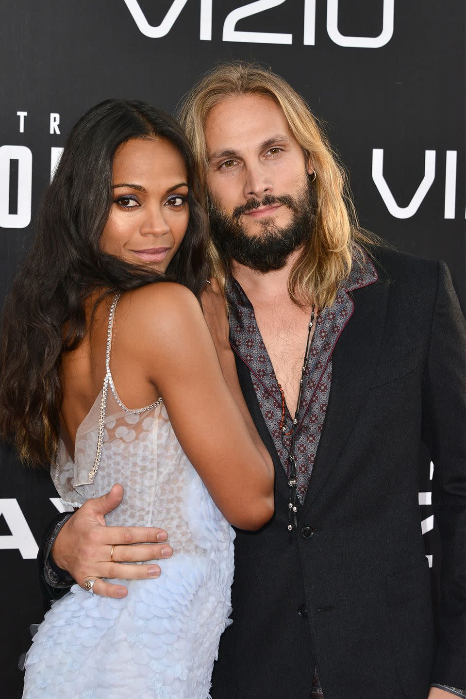 Zoe Saldana, 41, and Marco Perego, 40