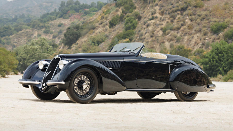 2: 1938 Alfa Romeo 8C 2900B Lungo Spider—$14,030,000 (Gooding & Company)