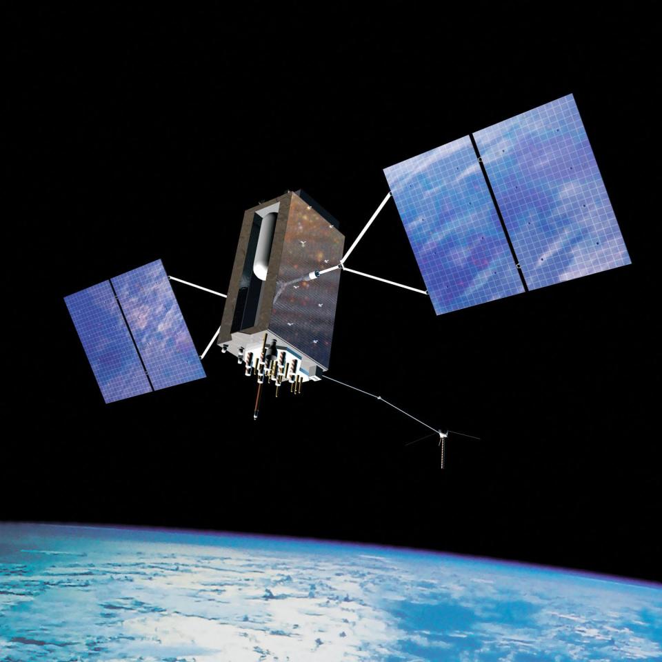 gps block iiia 3a satellite illustration