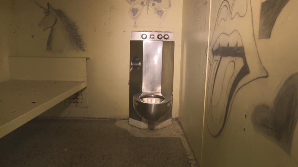 Graffiti has covered the walls of many cells inside the former Windsor jail.