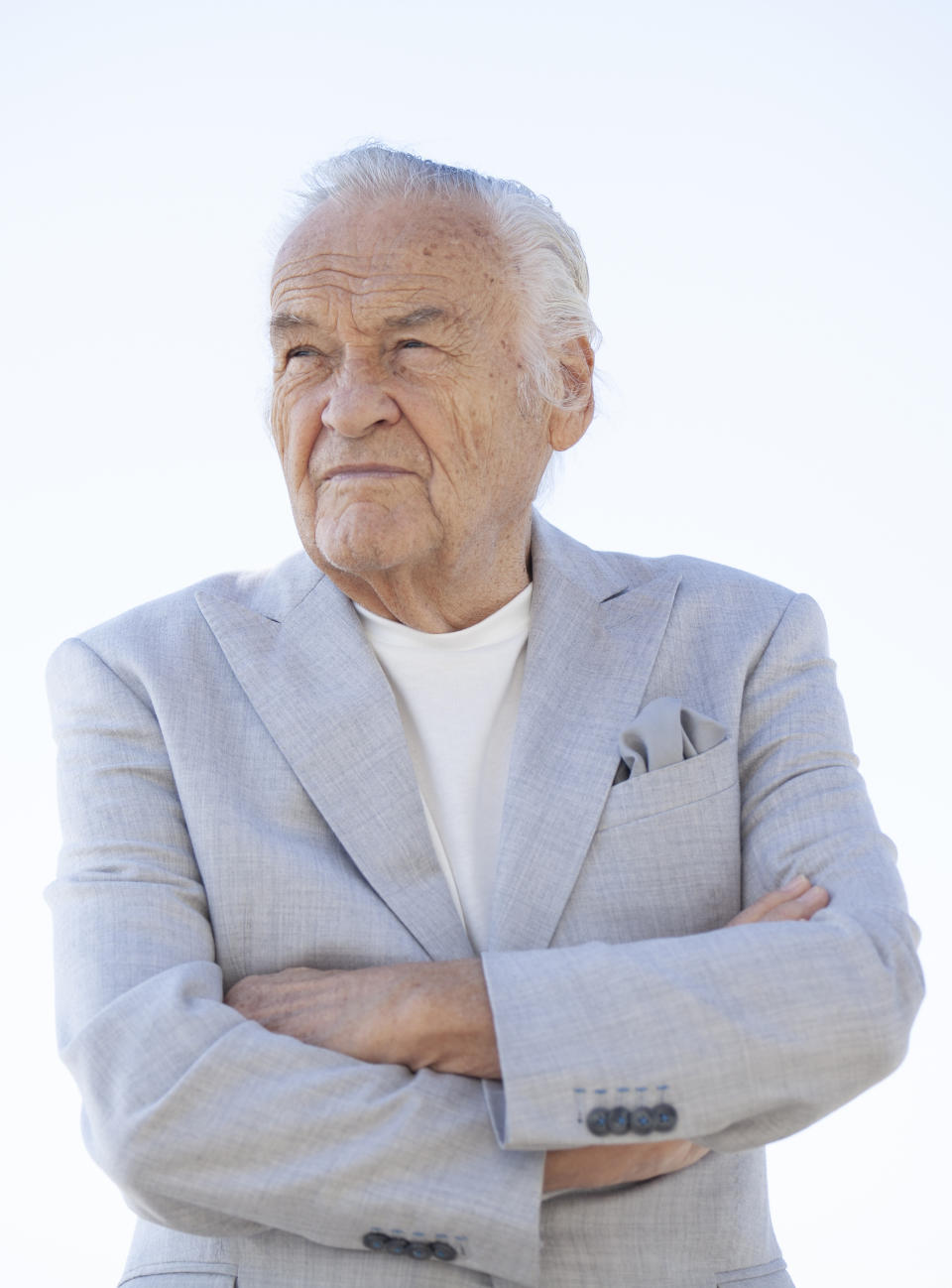 Polish filmmaker Jerzy Skolimowski poses for a portrait in Santa Monica, Calif. on Dec. 3, 2022, to promote his film "EO." (Photo by Rebecca Cabage/Invision/AP)