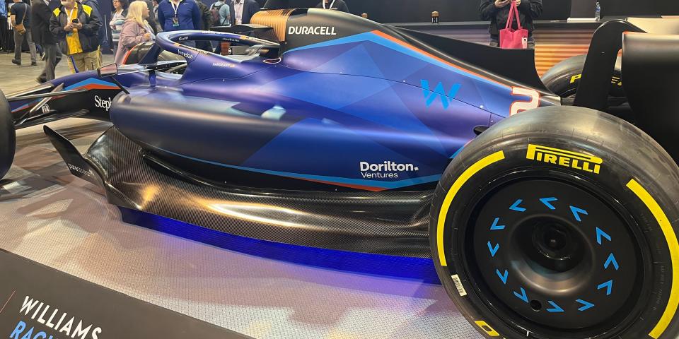 Duracell had a full-sized, battery-powered car on display.