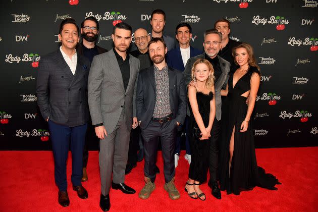 Michael Knowles, Matt Walsh, Ben Shapiro, Andrew Klavan, Billie Rae Brandt, Rosie Harper, David Cone, Jeremy Boreing, Jake Crain, Tyler Fischer, Jeremy Boreing, and Blain Crain attend the DailyWire+ Red Carpet Premiere of 