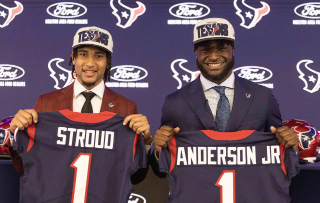 The Houston Texans started off the 2023 NFL Draft in dramatic fashion,  first selecting QB C.J. Stroud and then LB Will Anderson Jr. in  back-to-back picks.