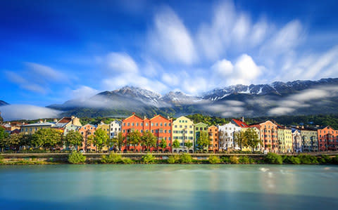 Innsbruck is the pretty gateway to the Alps - Credit: Getty