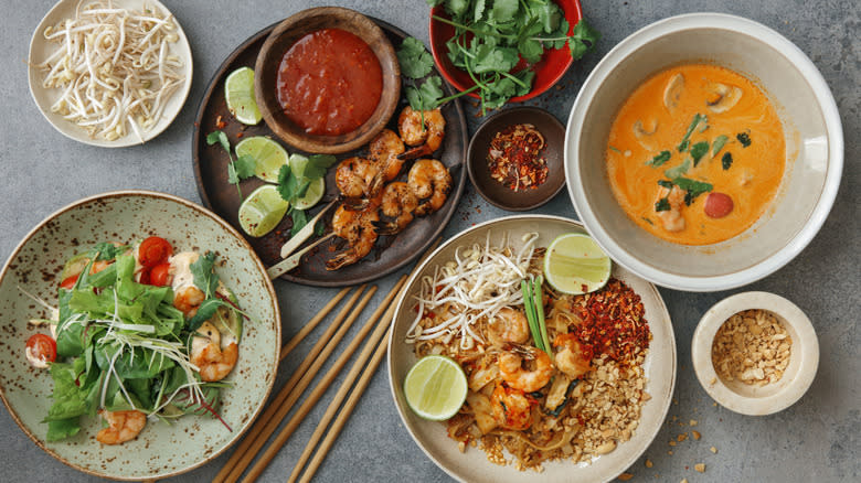 Spread of Thai food