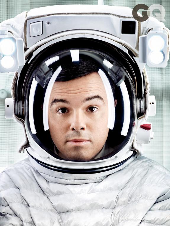 Seth MacFarlane is producing "Cosmos: A Spacetime Odyssey." This photo was featured in GQ magazine in March 2014.