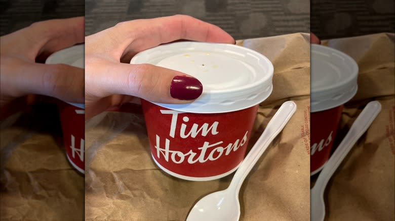 Tim Hortons' soup container