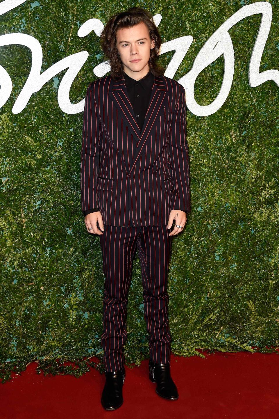 At the British Fashion Awards in London.