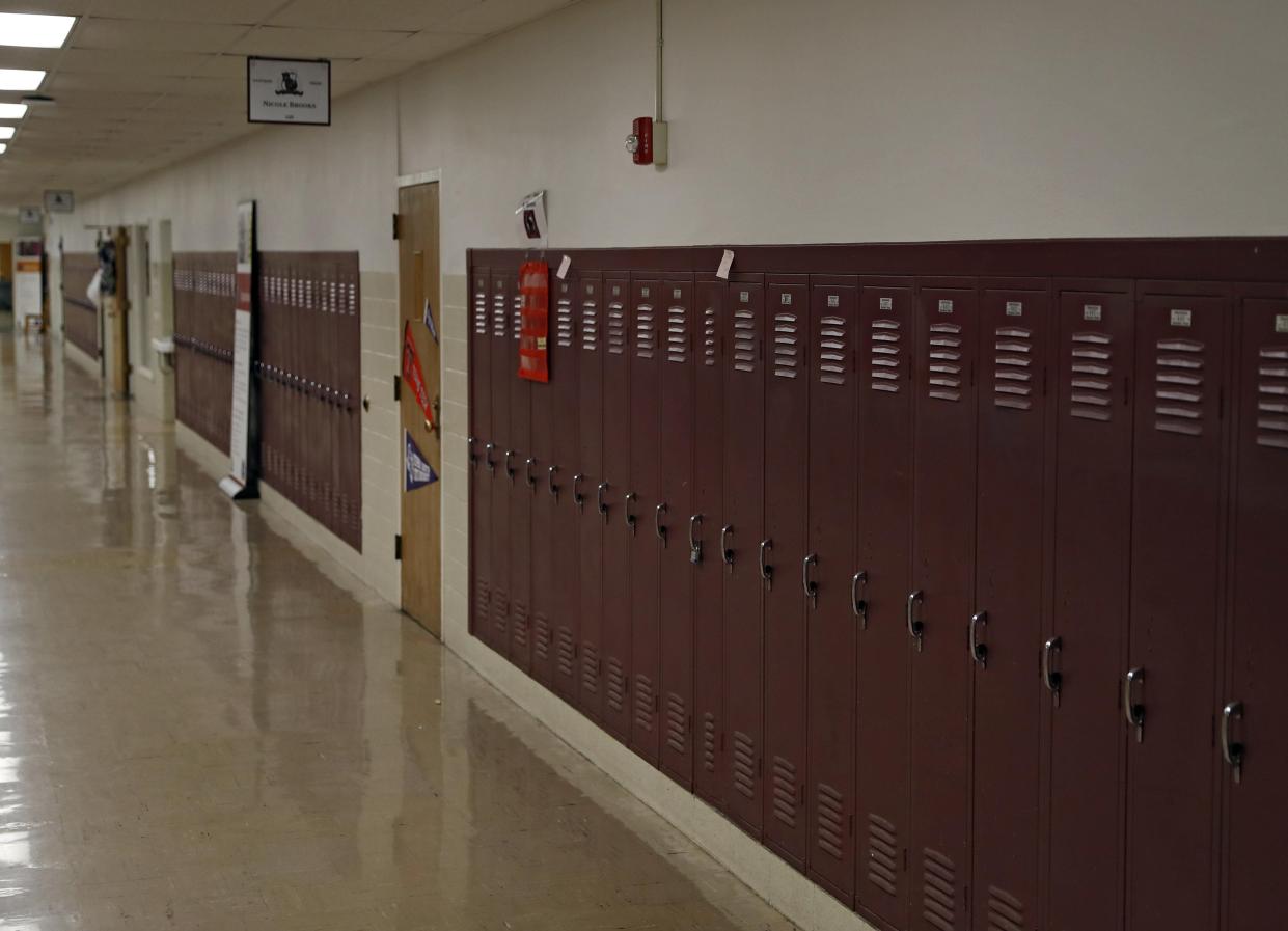 This file photo shows a hallway at Dunbar College Preparatory Academy in Lubbock ISD.