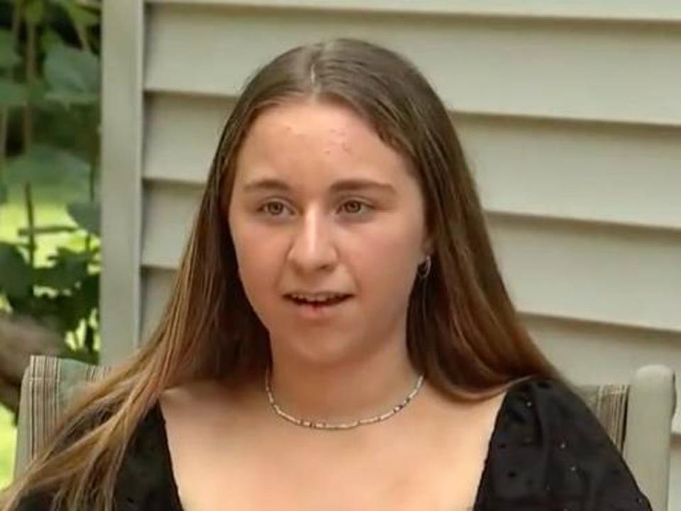 Maggie Drozdowski, 15, was attacked by a shark in New Jersey last weekend. (CBS News Philadelphia)