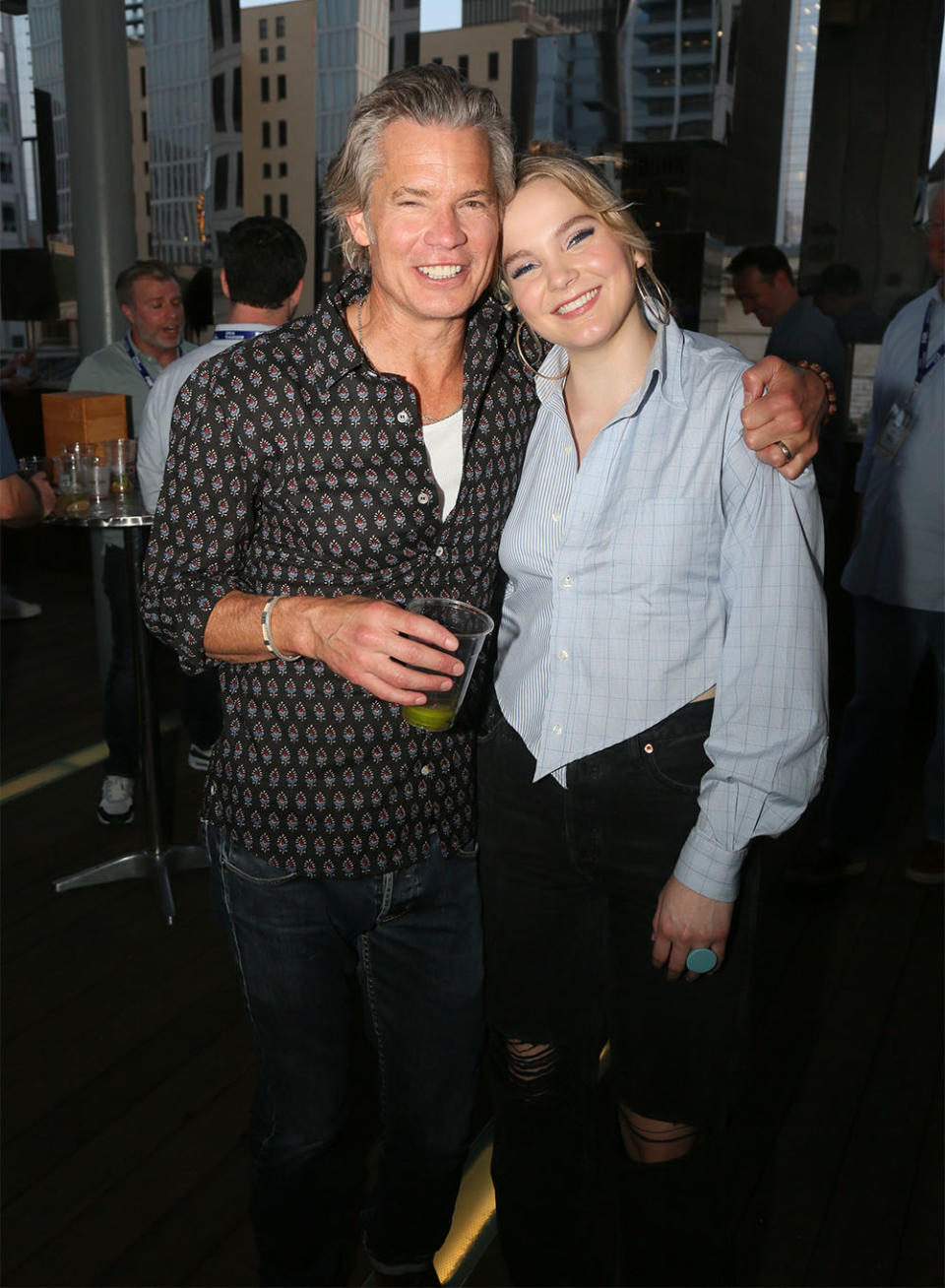 Timothy Olyphant and Vivian Olyphant at the ATX TV Festival 2023.