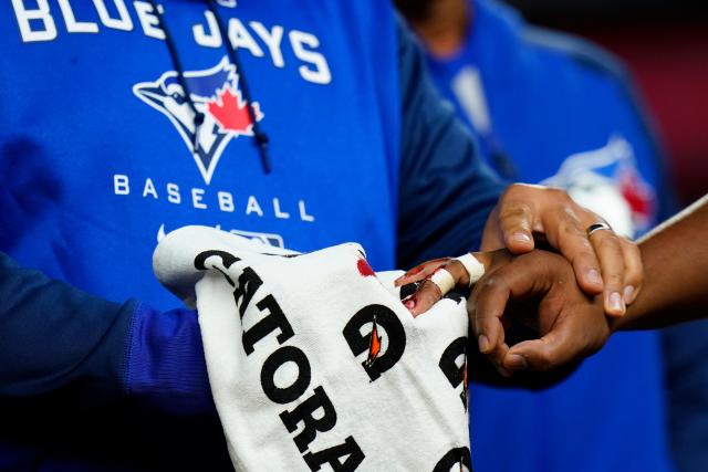 Vladimir Guerrero Jr. with a bloody hand tortured the Yankees with