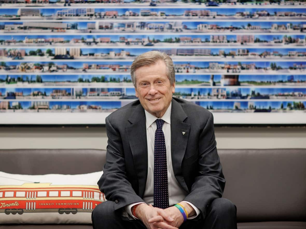 Toronto Mayor John Tory poses for a portrait in his office at city hall following a year-end interview on Dec. 20, 2022. (Evan Mitsui/CBC - image credit)