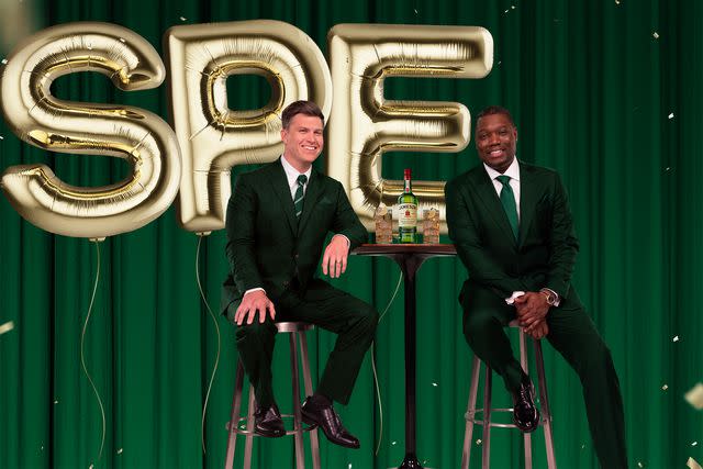 <p> Courtesy of Jameson Irish Whiskey</p> Colin Jost and Michael Che