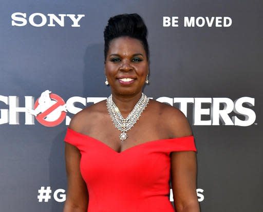 FILE - In this July 9, 2016 file photo, actress Leslie Jones arrives at the Los Angeles premiere of