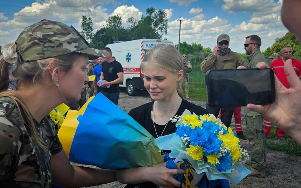 Maryana Checheliuk returned home on Friday noticeably frail after years of abuse and mistreatment