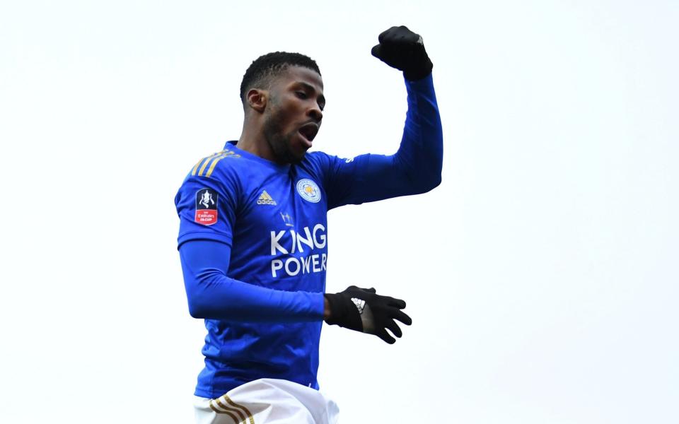 Kelechi Iheanacho scored Leicester's winning goal against Brentford in the FA Cup and could feature in the League Cup semi-final second leg on Tuesday - REUTERS