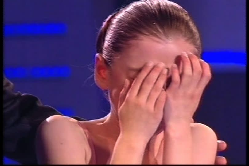 Hollie Steel crying om BGT